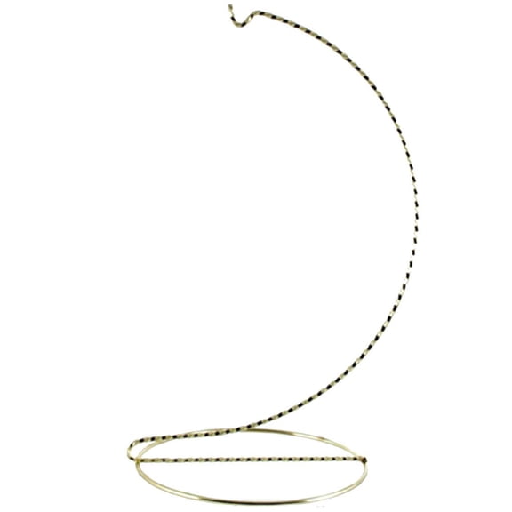 10.5" Twisted Wire Ornament Stand (Brass)