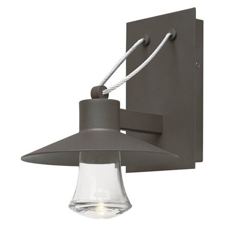 10.5 in. Civic LED 1 Light Small Outdoor Wall Lantern - Architectural Bronze