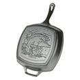 thumbnail image 1 of 10.5 in. Wildlife Series-Rainbow Trout Cast Iron Grill Pan, Black, 1 of 1