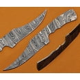 thumbnail image 1 of 10.5 inches Kukri Point Blade Skinning Knife, Hand Forged Twist Pattern Damascus Steel Blank Blade, 6 inches Blade with 5.5" Cutting Edge, 4.5" Scale Space with 4 pin Hole, 1 of 12