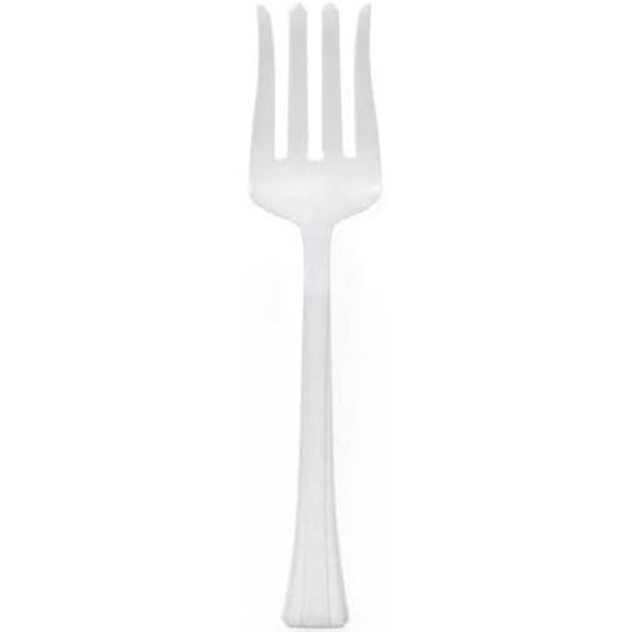10 .5 inches White Salad Plastic Serving Fork – Durable Disposable Utensil for Buffet, Salads, Catering, Parties, Events, BBQs & Food Service (3)