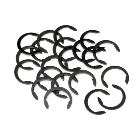 10.5 mm C-Clip Spare Parts - Black - 20 Piece