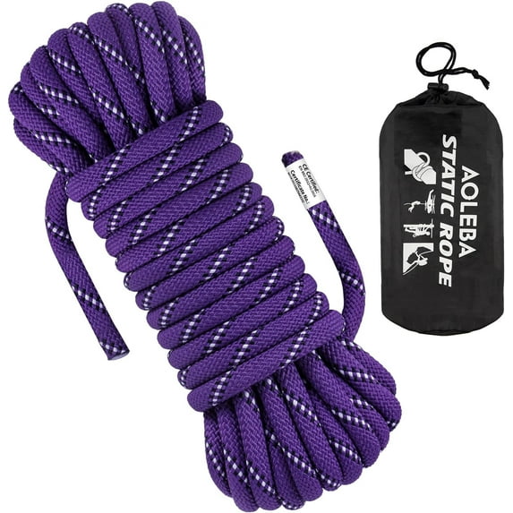 10.5 mm Static Climbing Rope 10M(32ft) 20M(64ft) 30M(96ft) 50M(160ft) 70M(230ft) Outdoor Rock Climbing Rope, Escape Rope Ice Climbing Equipment Fire Rescue Parachute Rope