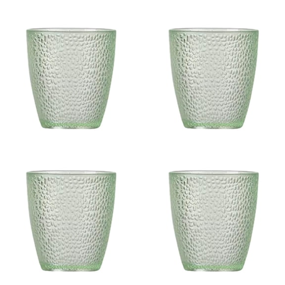10.5 oz Acrylic Drinking Glasses, 4Pcs Reusable Tumblers Drinkware Unbreakable Water Glasses Cups Stackable & Dishwasher Safe for Home Outdoors Restaurant, Coffee