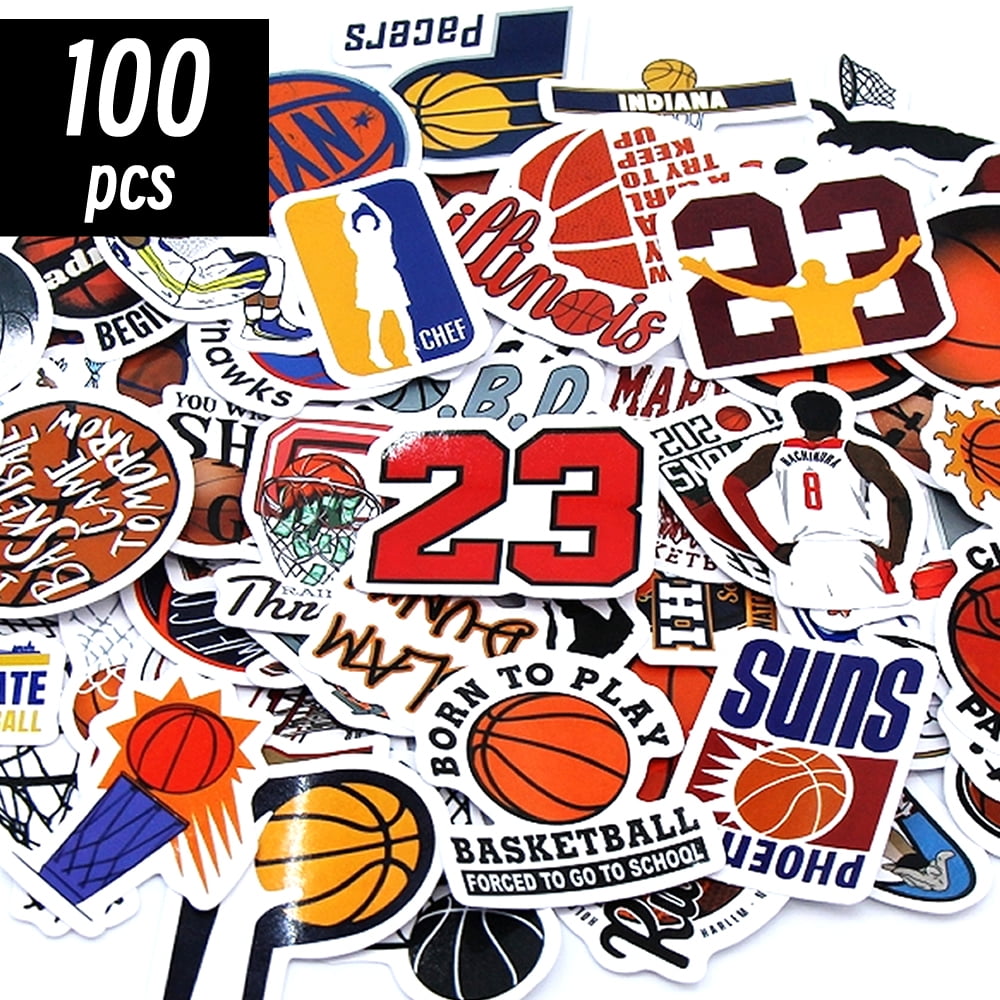 10/50/100 PCS Cute Cartoon basketball Stickers Kawaii Candy Colors Stickers Scrapbooking Diary Stickers School Office Stationery