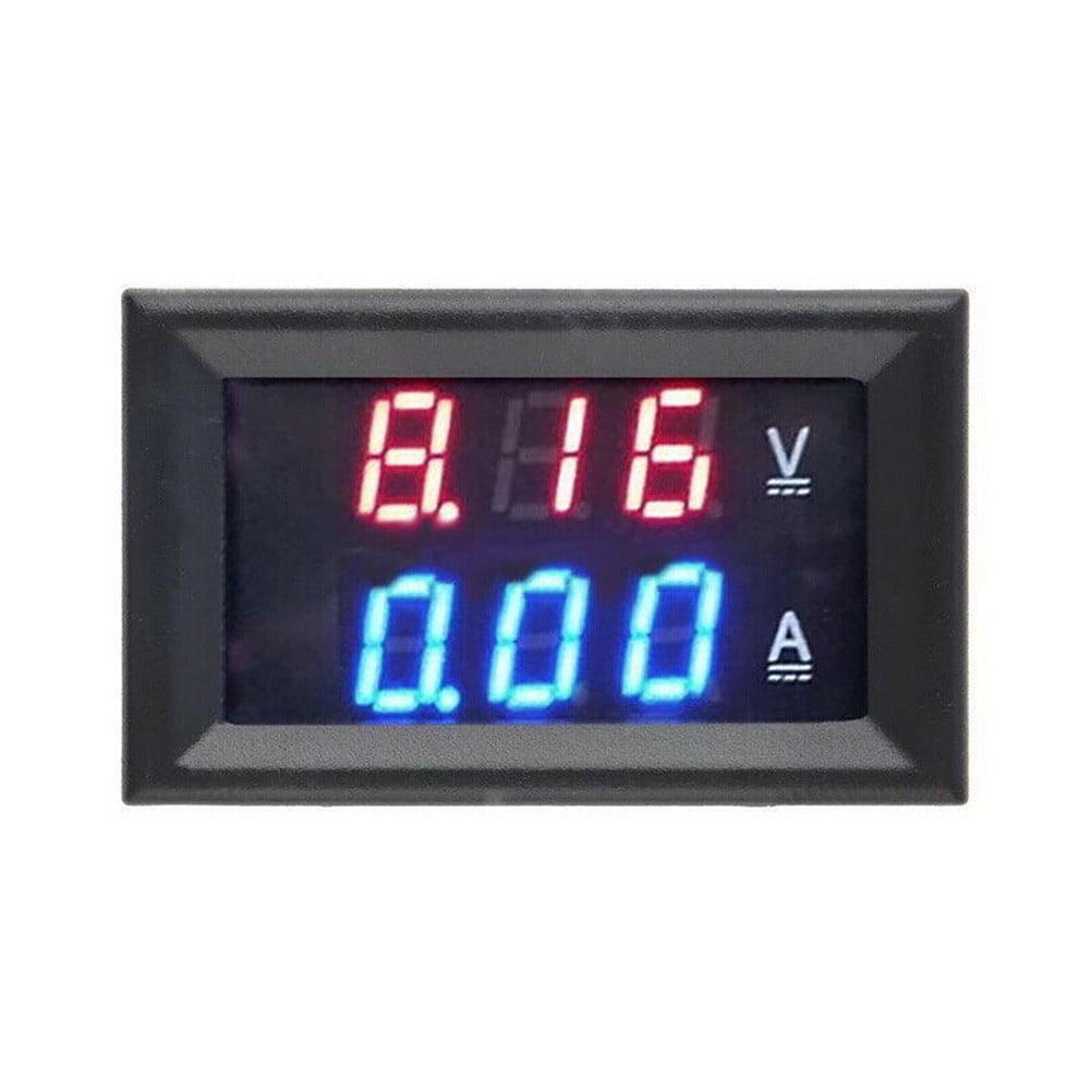 10/50/100A Voltmeter Ammeter LED Dual Digital Volt Amp Meter Test Tester Gauge