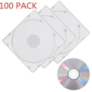 10/50/100Pcs 0.2in Thickness Slim Single Clear PP Poly CD Case Blank Disc Replacement Cover Plastic, CD Storage Case