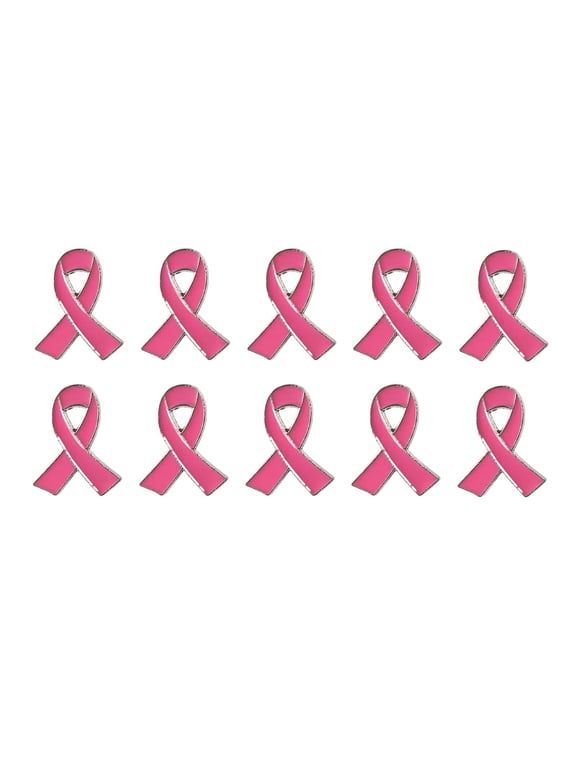10/50/100Pcs 1.1x0.8 Inch Ribbon Pins Cancer Awareness Lapel Pin - Cancer Awareness Pins Ribbon Lapel Pin, Ribbon Brooch Pins - For Daily Wear & Awareness Support Gift