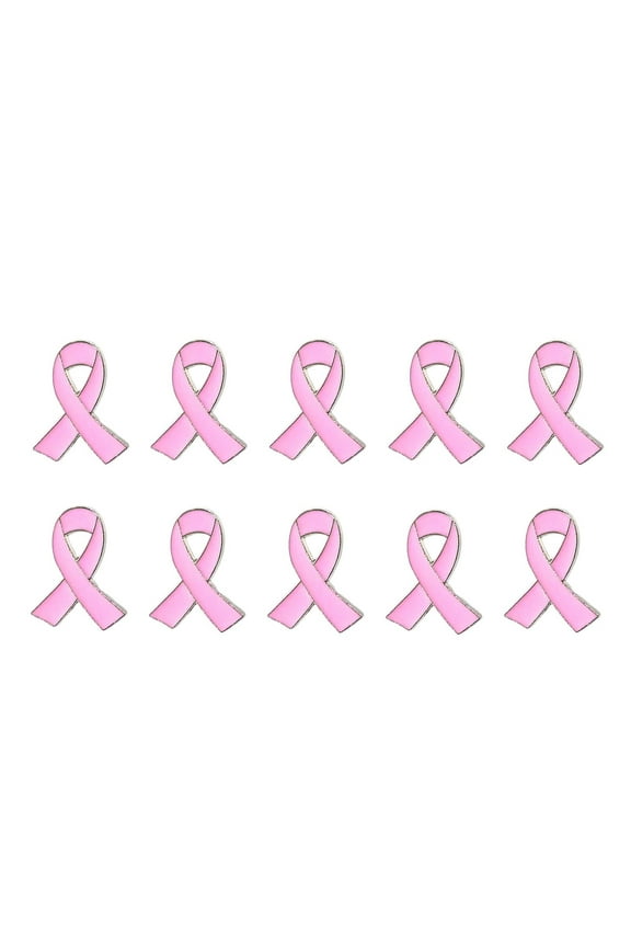 10/50/100Pcs 1.1x0.8 Inch Ribbon Pins Cancer Awareness Lapel Pin - Cancer Awareness Pins Ribbon Lapel Pin, Ribbon Brooch Pins - For Daily Wear & Awareness Support Gift