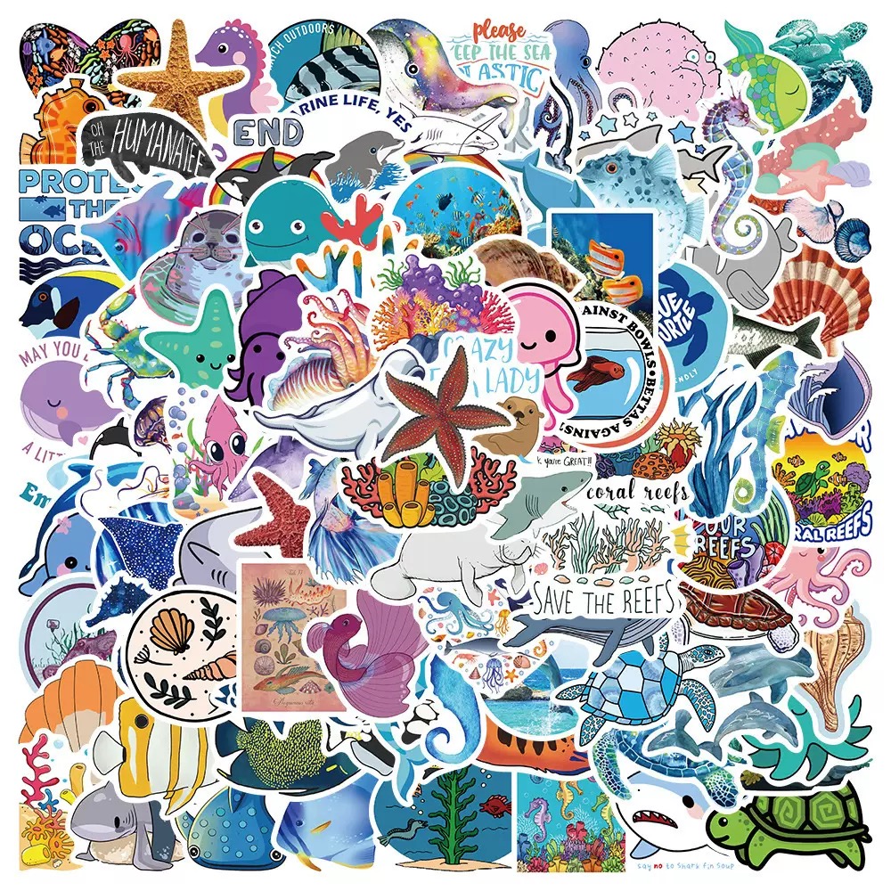 Sticker Silly Animal 10/50/100pcs Mixed Cute Funny Zoo Wild Animals Stickers Aesthetic For ...