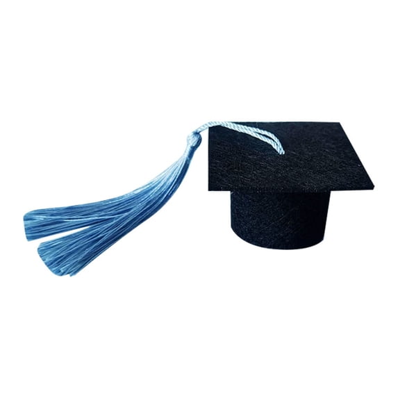 10-50 Pack Mini Graduation Caps with Tassels Dark Blue Small Grad Hat Bottle Toppers Cake Pops Cover Decorations for 2026 Graduation Party Supplies