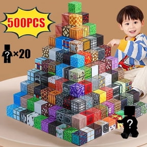 10-500pcs Mine Magnetic Building Blocks World Magnet Cube Set For Boys Girls DIY Model Sensory Toys Birthday Gifts