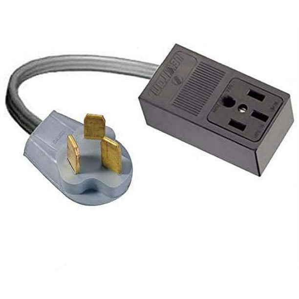 1050P MALE 3PIN PLUG to 1450R 4PIN FEMALE RECEPTACLE STOVE RANGE