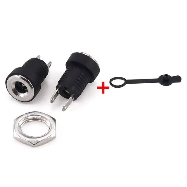 Greluma 3 pezzi DC 5,5x2,1 mm Connettore maschio a maschio per spina di alimenta