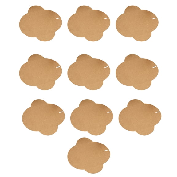 10/50Pcs Clasp Closure Design Heart Clasp Envelope Set, 4x6 Inch Brown Brown Paper String Business Cardboard Envelopes