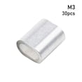thumbnail image 1 of 10-50Pcs New Fixing Clip Aluminum Hardware M1 to M12 Wire Ferrules Crimp Sleeve Cable Clip 30PCS M3, 1 of 1