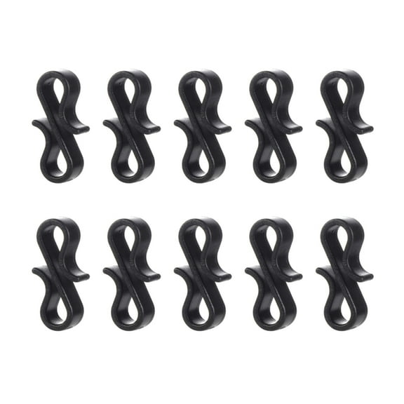 10/50Pcs Outdoor Gutter Hooks Plastic Reusable S Hooks Outdoor Light Clips Wedding Christmas Tree Home Decoration Hooks