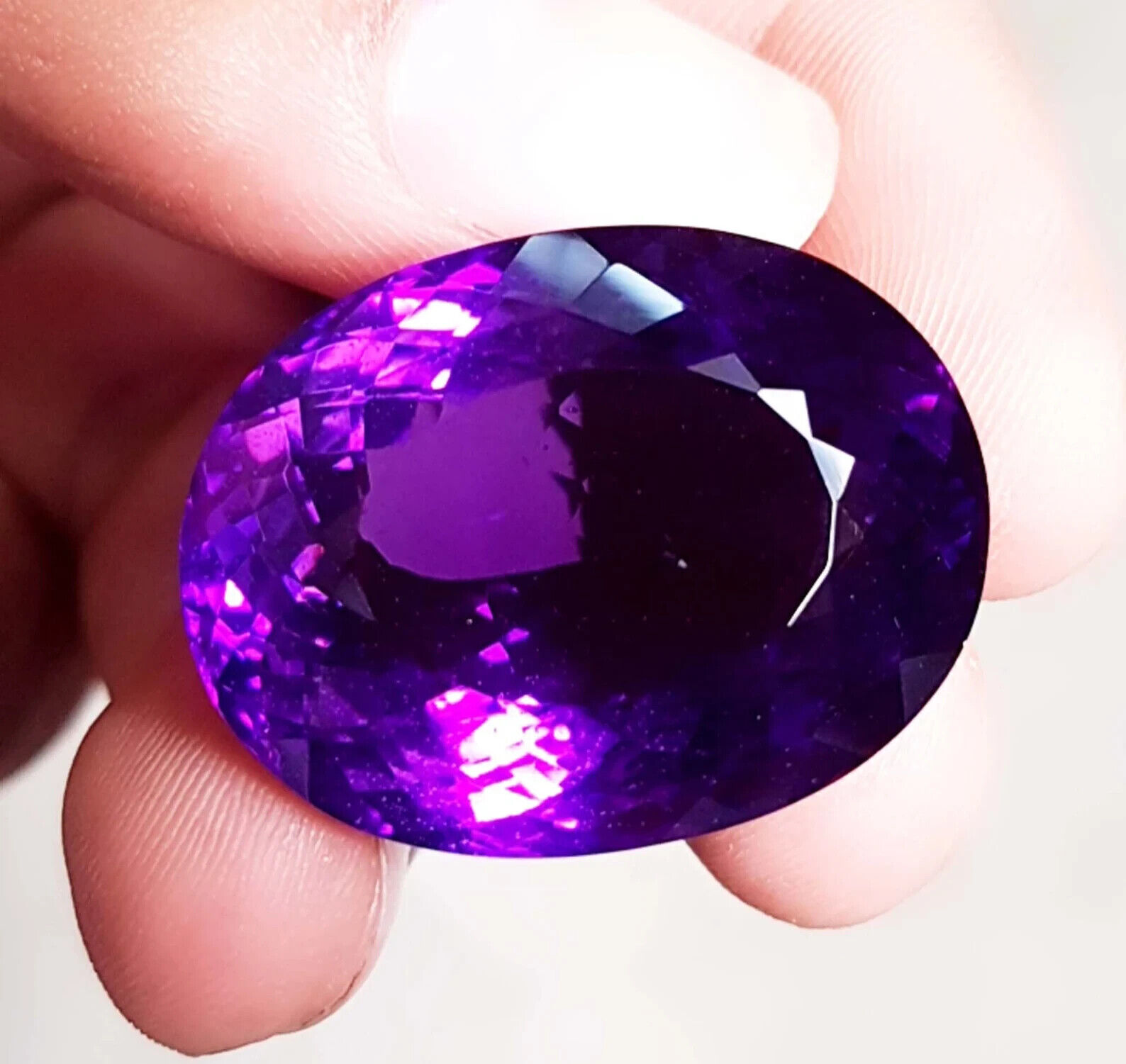 ARENAGEMSJEWELLERY 10.50ct Purple Amethyst Oval Shape for jewelry making Loose Gemstone