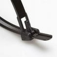 thumbnail image 1 of 10" 50lb Black Trigger Releasable Cable Ties 100/Bag Part #RT10-50-0C-.30, 1 of 5