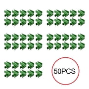 10/50pc Plant Support Cross Clip Bamboo Cane Flexi Balls Cage Connectors Netting 8mm Gardening Plant Stakes Fixed Connector