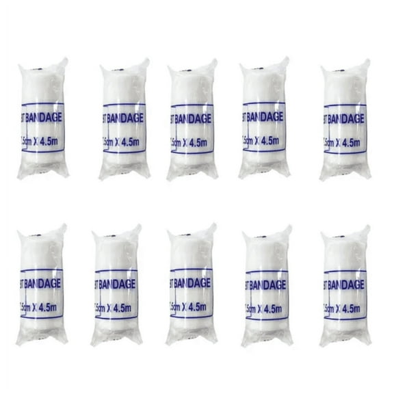 10-50pcs 7.5cm X 4.5m First Aid Bandages Breathable Gauze Roll Wound Dressing Care