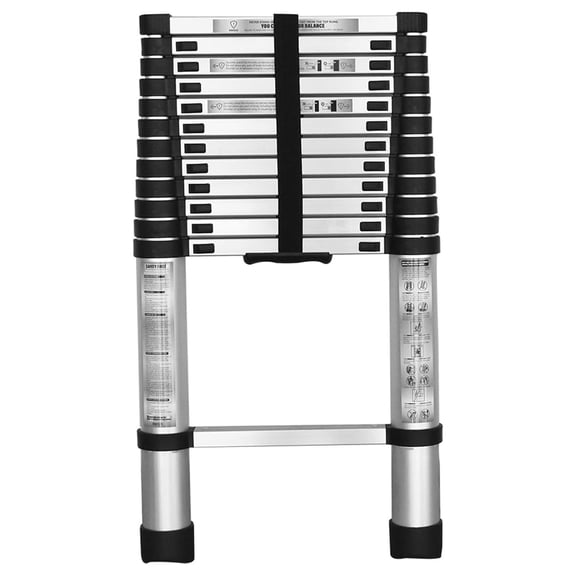 10.5FT Telescoping Ladder, Lightweight Collapsible Ladders, Aluminum Retractable Ladder, Single-Sided Ladder Telescopic Compact Ladders for Home,330LB Capacity