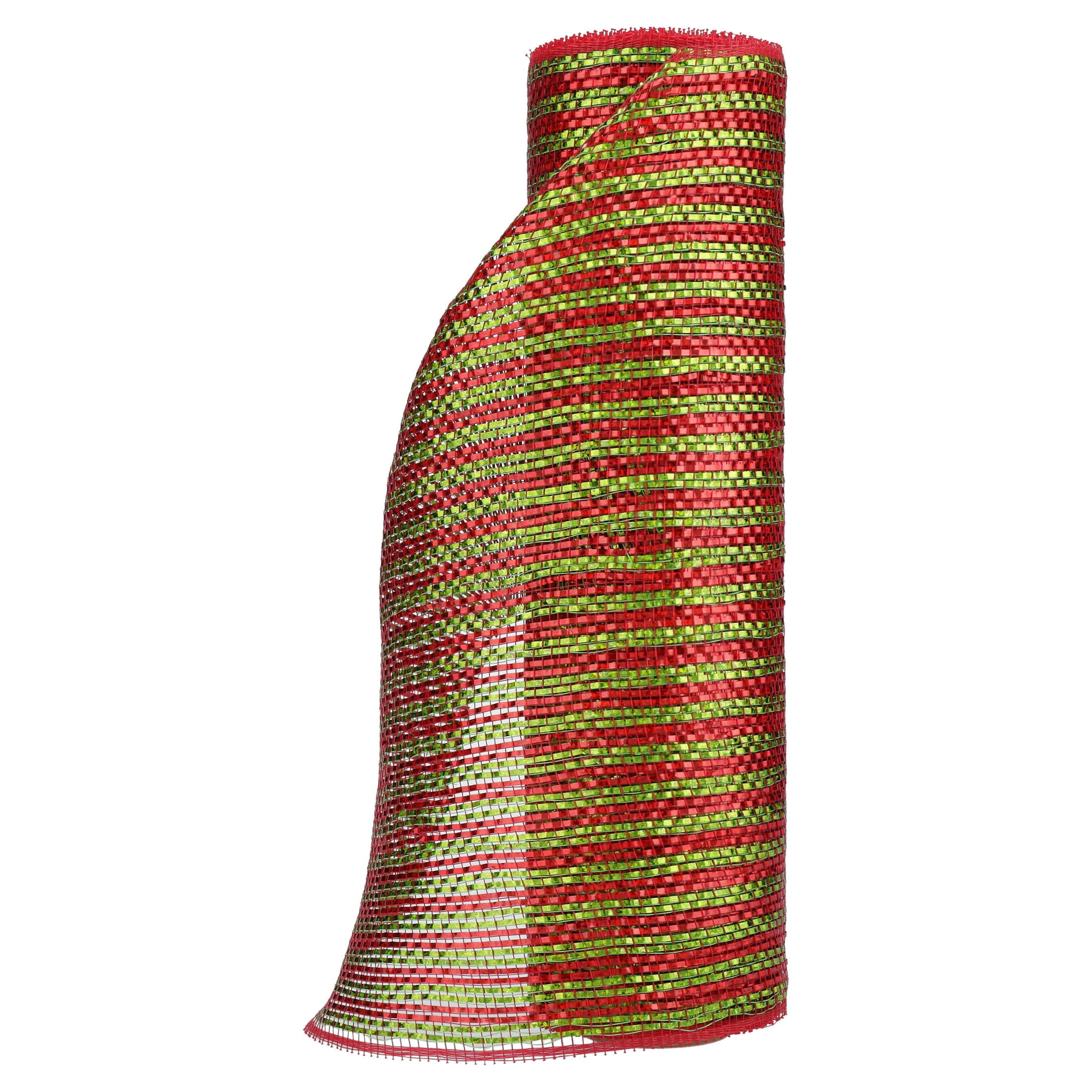 Red and Green Mesh Christmas Ribbon, 10.5" x 15', by Holiday Time