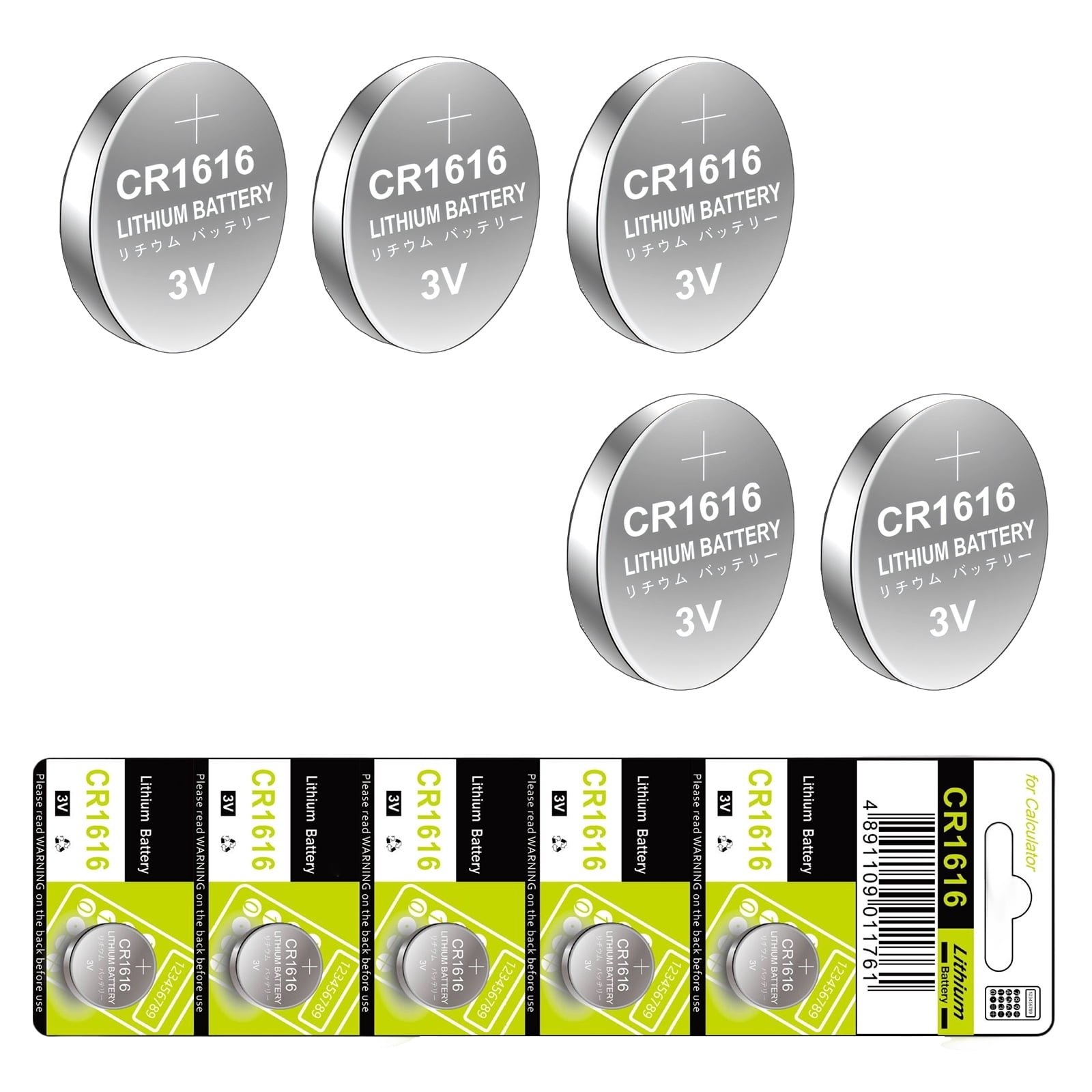 10/5PCS CR1616 Coin Cell Batteries User Friendly Stable Power Button ...