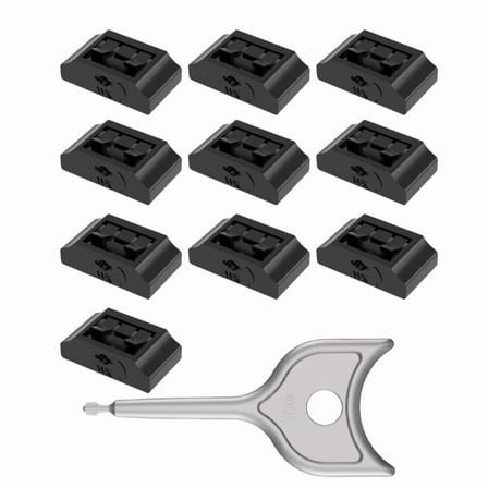 10/5Pack HDMI Port Blockers Key Lock Security with 1Key Data Guard for PC Laptop Notebook Dust Moisture Resistant