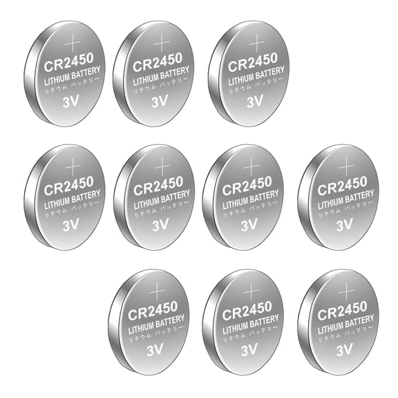 10/5Pcs CR2450 Button Cell Batteries High Performances 3V Power for Electronics Toy and Remote Controls Watches