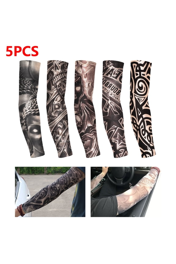 10/5Pcs UV Protection Cooling Arm Sleeves Cover for Women and Men, Sun Sleeves Cover for Biking, Gardening, Driving, Fishing, Golf, Hiking