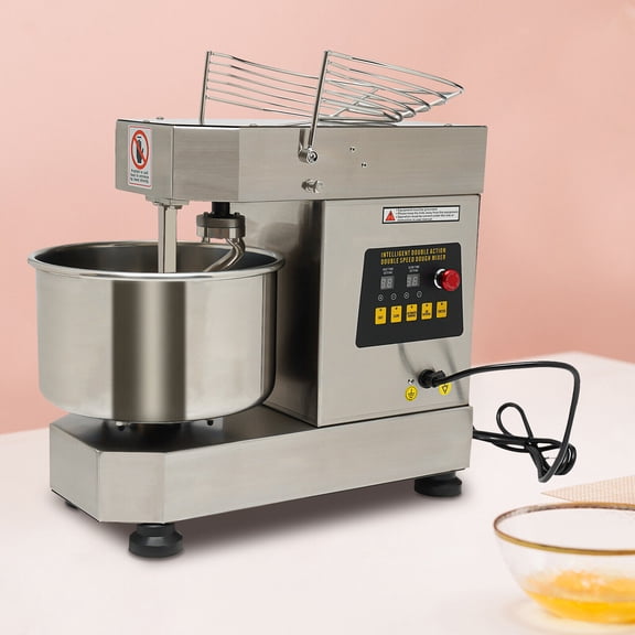 10.5QT Stainless Steel Dough Kneading Machine with Dual Rotating Mixer for Kitchen