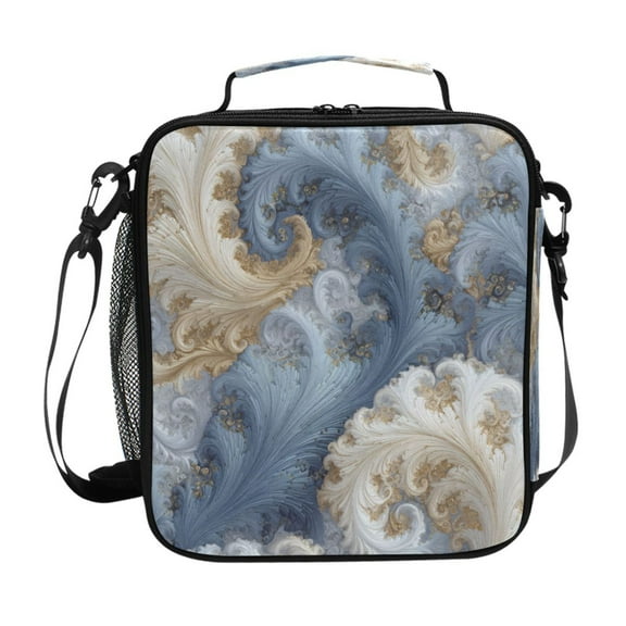 10.5X9.5in Square Insulated Lunch Bag Leak-proof Lunch Box for Outdoor Work Picnic Palace Construction