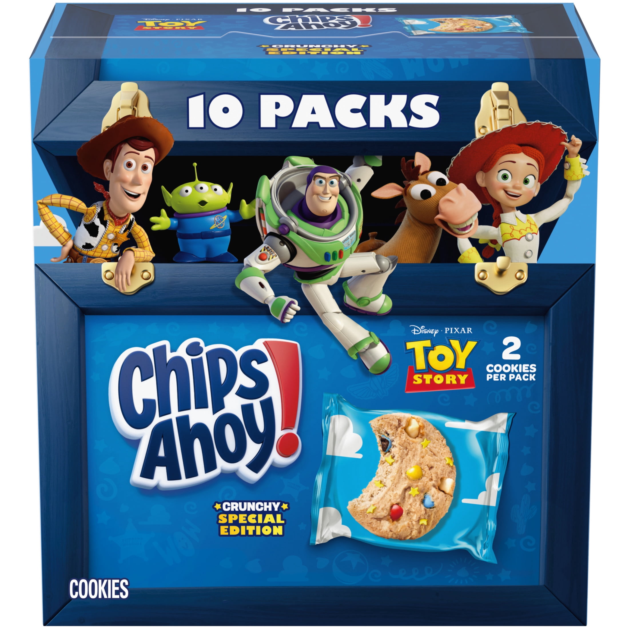 CHIPS AHOY! with Disney and Pixar's Toy Story Candy Blasts Fudgy Chocolate Chip Cookies, 10 ct