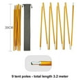 10.5ft13.5ft Aluminum Alloy Tent Pole Replacement Pole Tent Repair