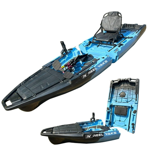 10ft Recon Modular Fin Drive Pedal Fishing Kayak | 430lbs Capacity | 2 Piece