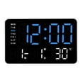 thumbnail image 1 of 10.5in LED Clock Large Display Multiple Color Option Date, Temperature, and Alarm Function for Students and Professional, 1 of 8
