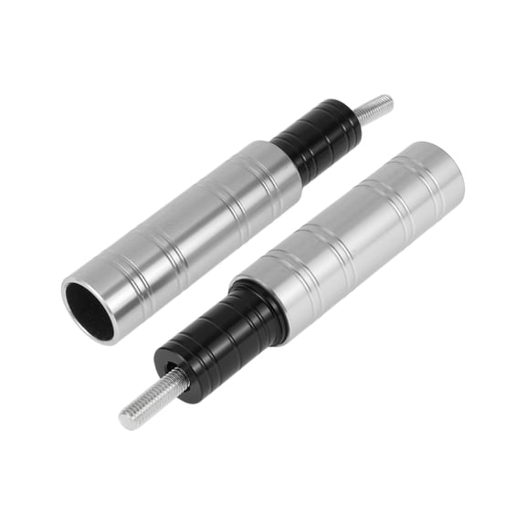 10.5mm Motorcycle Slider Frame Aluminum Alloy Wheel Fairing Protection Crash Pad Protector Guard 28mm 134mm Bolt Silver Tone 2 Set