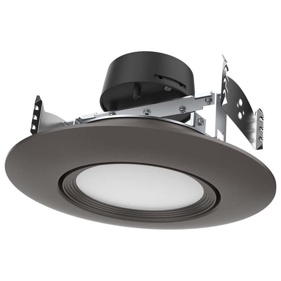 10.5w LED Direct Wire Downlight 120v CCT Tunable Bronze Finish