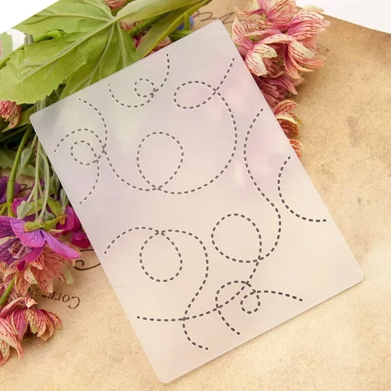Embossing Folders For Card Making - 6PCS Background Templates, 5" X 6.8" | DIY Scrapbooking, Photo Album, Cake Decorating