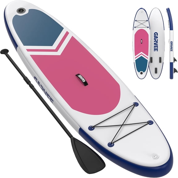 10'6"/11" Inflatable Stand Up Paddle Board, Non-Slip EVA Deck Adult SUP Board, Ultra-Light Carry Bag, Pump and Premium Accessories Included