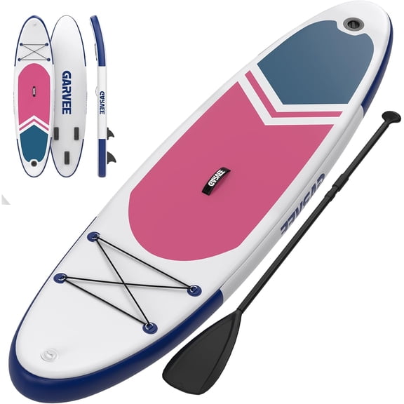 10'6" Inflatable SUP Paddle Board - Non-Slip EVA Deck & Ultra-Light Carry Bag, Includes Premium Accessories & Pump, for Youth & Adults All Skill Levels