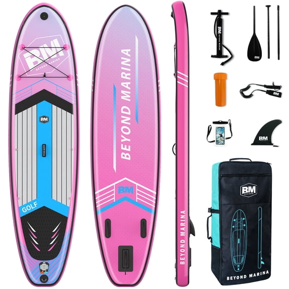 10'6" Inflatable Stand Up Paddle Board for Adults, Non-Slip EVA, Camera Mount, BLUSHDREAM