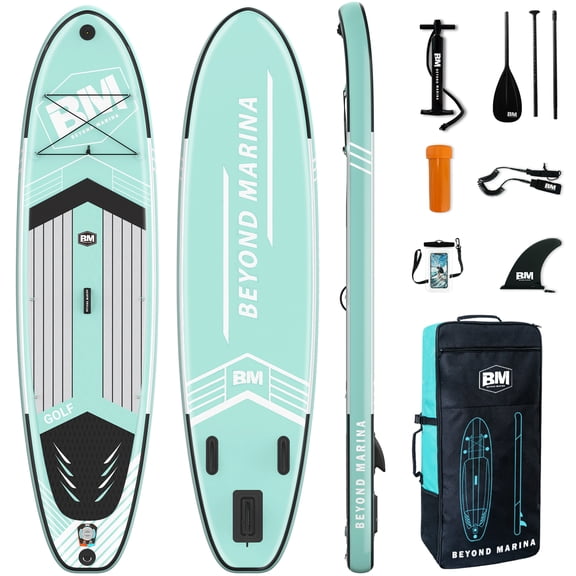 10'6" Inflatable Stand Up Paddle Board for Adults, Non-Slip EVA, Camera Mount, LAKEFOAM