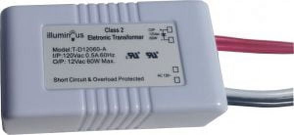 Compact White Plastic Dimmable Halogen Transformer
