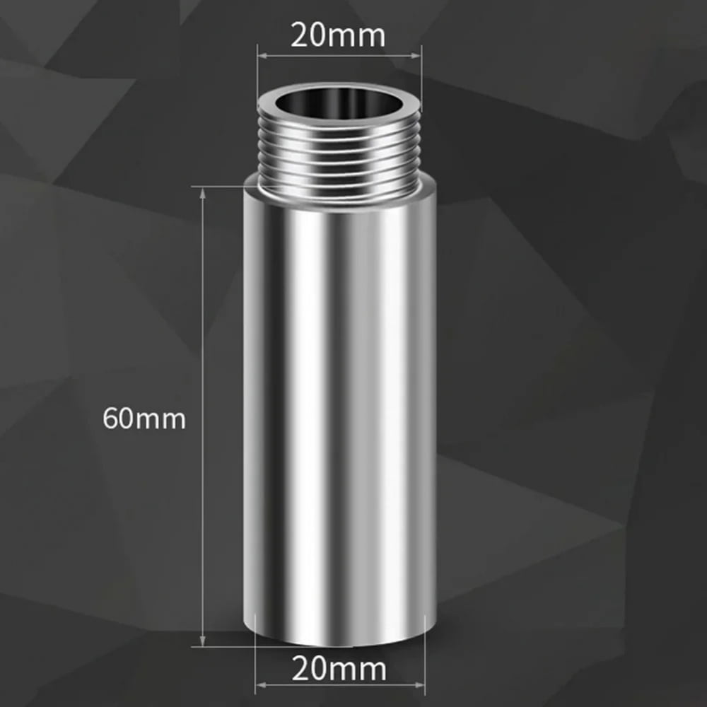 10-60mm Shower Head Extension Pipe Stainless Steel Bathroom Shower ...