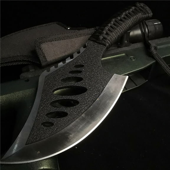 10.62"inches Hatchet Bone Machete, Hatchet, Thick Cut Resistant, Stainless Steel Sharp Blade, Adventure Portable Ax