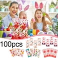thumbnail image 1 of 10.62x5.11in Easter Transparent Candy Bags – 210PCS Plastic Gift Bags with Rabbit & Egg Print for Snacks, Chocolates, Small Gifts – OPP Clear Packaging with Ties for Holiday Party Favor, 1 of 6