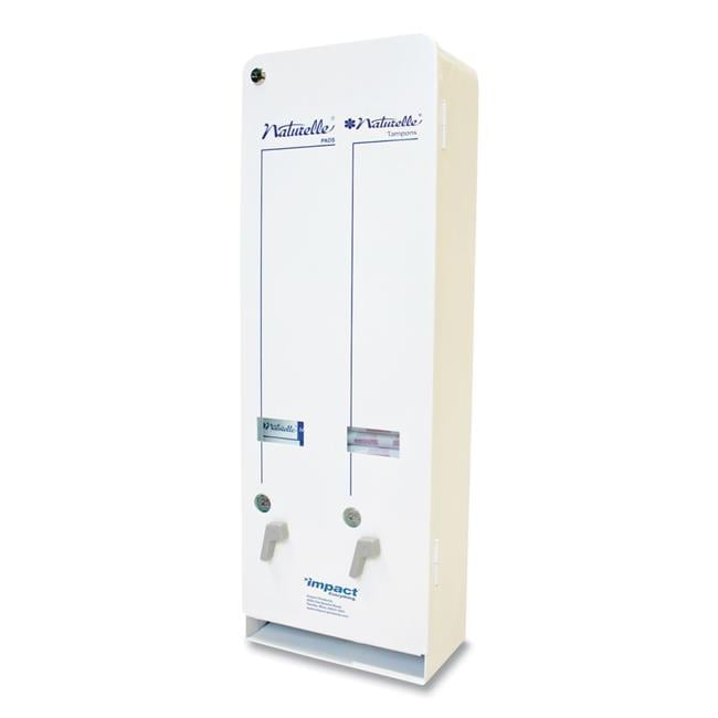 Naturelle J6-RC Enamel Feminine Dual Dispenser, Metal, 10.63 x 5.63 x 30.5, White Naturelle J6-RC Enamel Feminine Dual Dispenser, Metal, 10.63 x 5.63 x 30.5, White