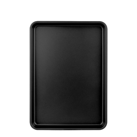 10.63x15.47 Inch Baking Sheet Pan Nonstick – Cookie Sheet Replacement for Standard Oven, Heavy Duty and Easy Clean – Large Baking Tray for Cookies and Roasting, 1 PCS (Black)